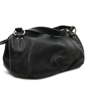 Celine Shoulder Bag One Hobo Leather Black